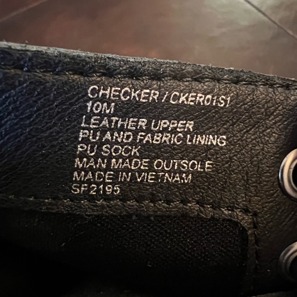 Steve Madden Leather Combat Boots - Picture 5 of 8